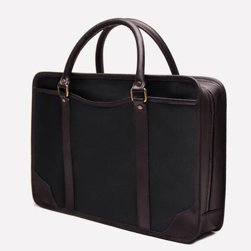 Women's Canvas Briefcase Black